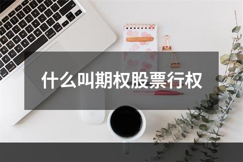 什么叫期权股票行权