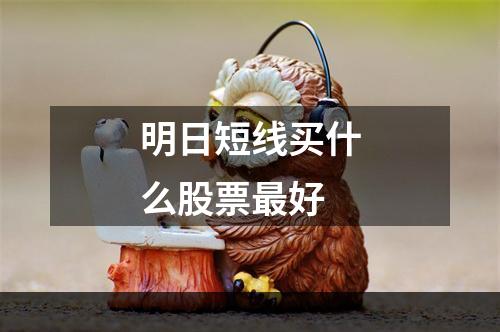 明日短线买什么股票最好