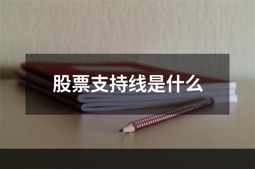 股票支持线是什么