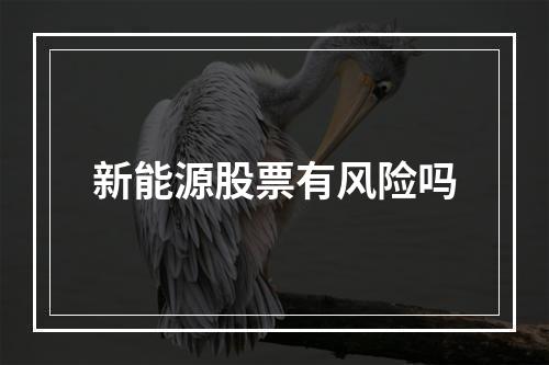 新能源股票有风险吗