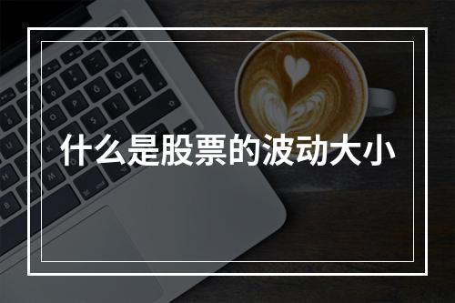 什么是股票的波动大小