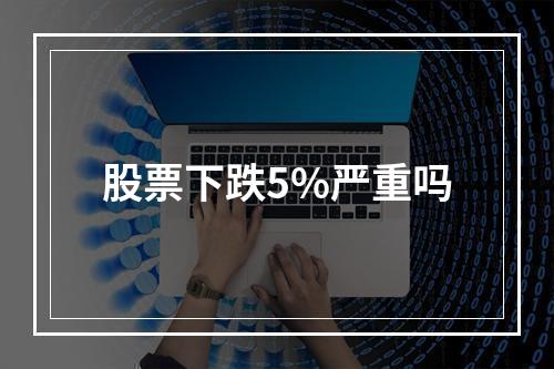 股票下跌5%严重吗