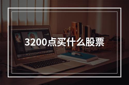 3200点买什么股票