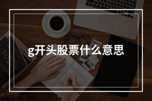 g开头股票什么意思