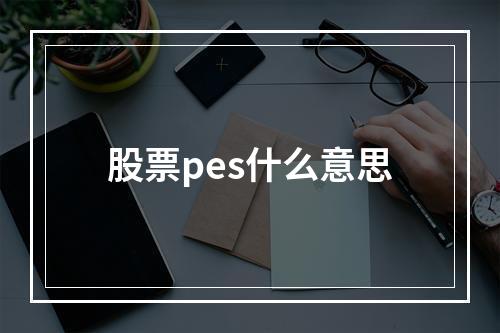 股票pes什么意思