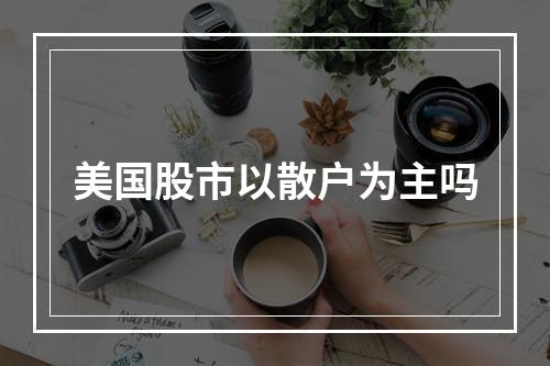 美国股市以散户为主吗